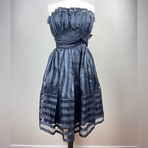 Betsy Johnson Vintage Meet At Midnight Strapless Dress